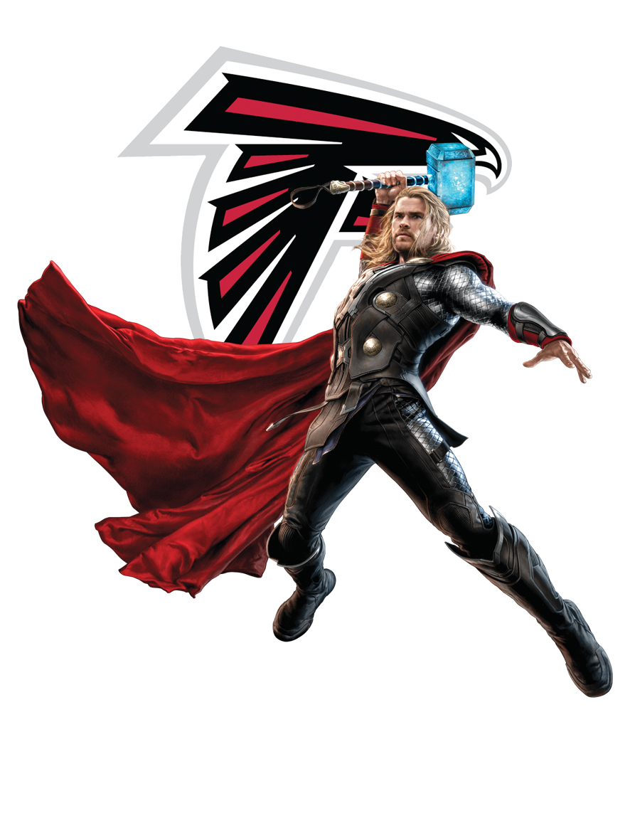 Atlanta Falcons Thor Logo vinyl decal